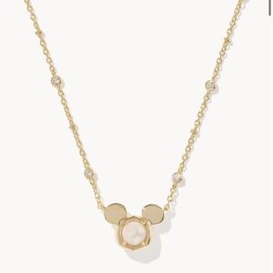 Kendra Scott Disney Mickey Pearl Gold Necklace